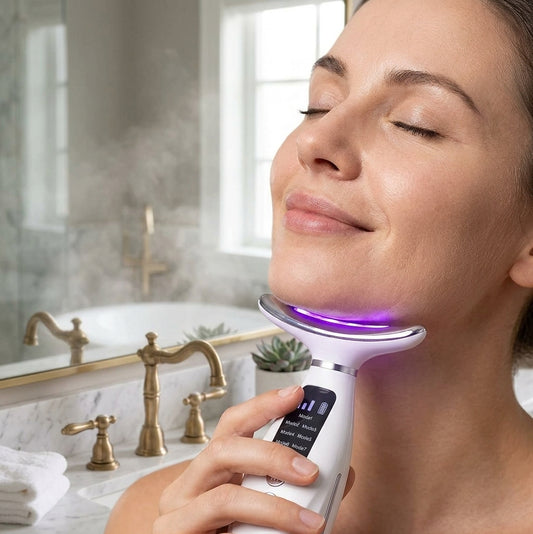 Masajeador Facial con Luz LED
