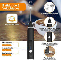 Batidor Portátil Recargable