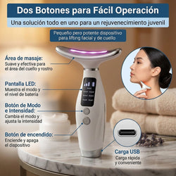 Masajeador Facial con Luz LED